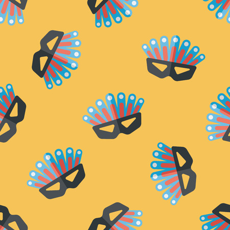 party mask flat icon with long shadow,eps10のイラスト素材