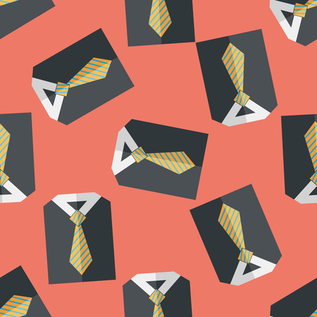 business shirt and tie flat icon with long shadow,eps10のイラスト素材