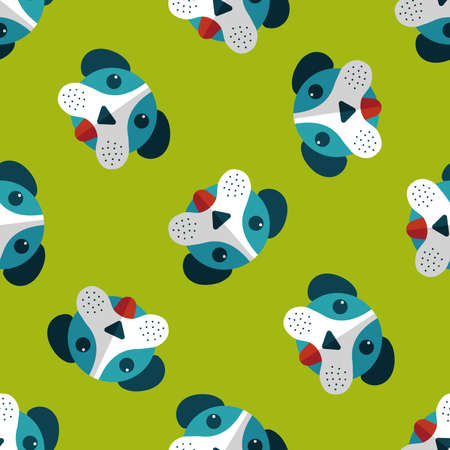 Pet dog flat icon with long shadow, eps10のイラスト素材