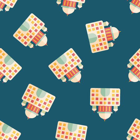 building flat icon seamless pattern backgroundのイラスト素材