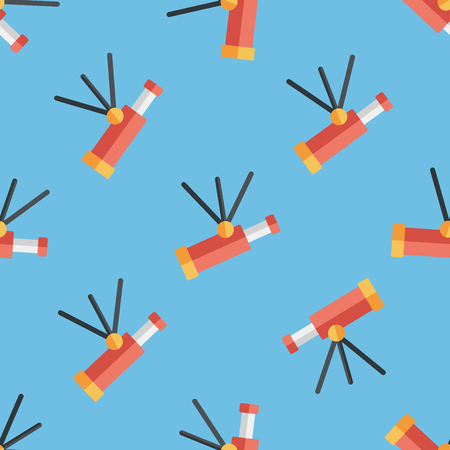 Space Telescope flat icon seamless pattern backgroundのイラスト素材