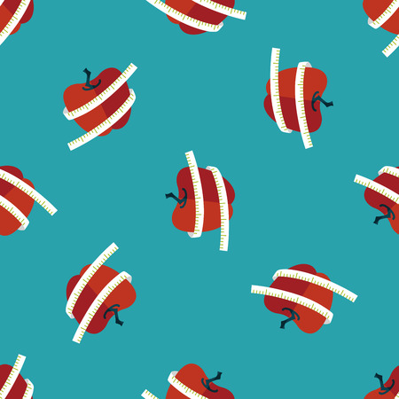 measuring tape flat iconのイラスト素材