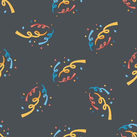 confetti flat icon,eps10 seamless pattern backgroundのイラスト素材
