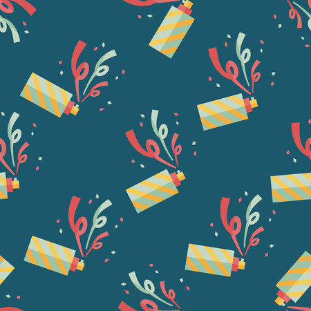confetti flat icon,eps10 seamless pattern backgroundのイラスト素材