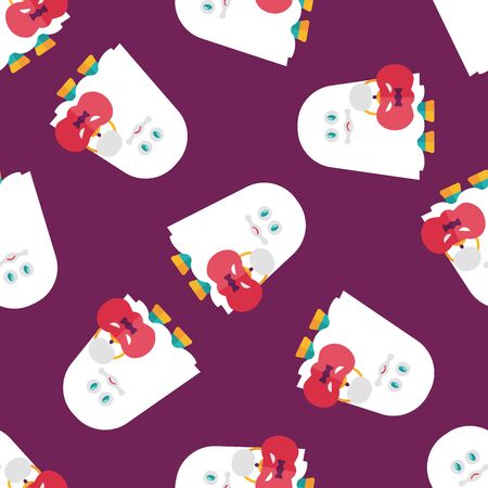 ghost flat icon,eps10 seamless pattern backgroundのイラスト素材
