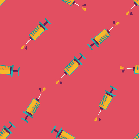 syringe flat icon seamless pattern backgroundのイラスト素材