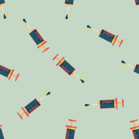 syringe flat icon seamless pattern backgroundのイラスト素材