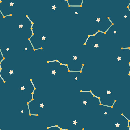 Space dipper flat icon,eps10 seamless pattern background