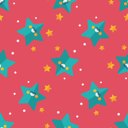 Space star flat icon,eps10 seamless pattern backgroundのイラスト素材