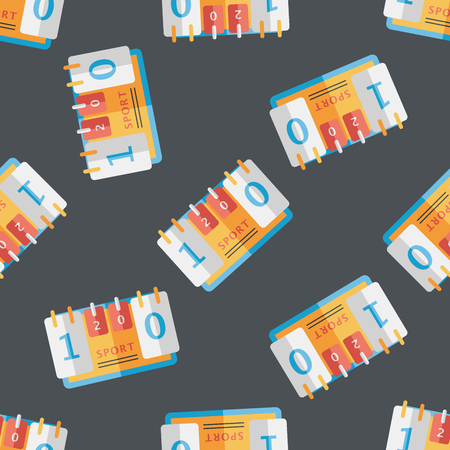 scoreboard flat icon,eps10 seamless pattern backgroundのイラスト素材
