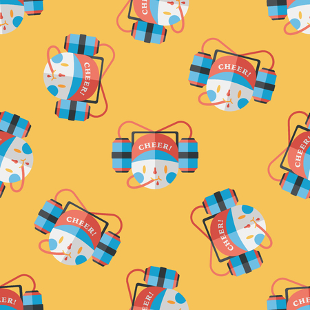 sport fan flat icon,eps10 seamless pattern backgroundのイラスト素材