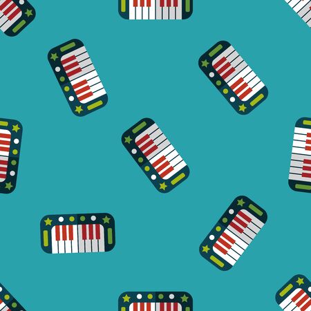 piano flat icon,eps10 seamless pattern backgroundのイラスト素材