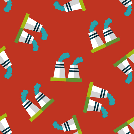 Environmental protection concept flat icon,eps1 seamless pattern backgroundのイラスト素材