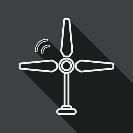 Environmental protection concept flat icon with long shadowのイラスト素材