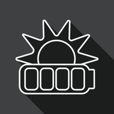 Environmental protection concept flat icon with long shadowのイラスト素材