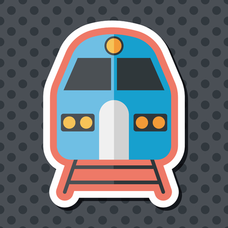 Transportation subway flat icon with long shadow,eps10のイラスト素材