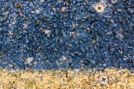 bolt over asphalt tarmac texture background.の写真素材