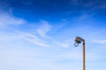 Offshore oil and gas HID light in sea and sky background.の写真素材