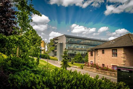 Beautiful Sky Over Buildingsの写真素材