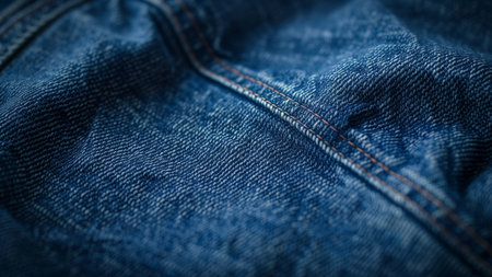 Close up of blue jeans texture. Jeans background. Denim backgroundの素材