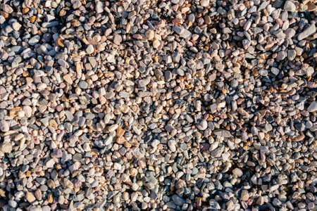 Small pebbles on a sunny day as a screensaverの写真素材