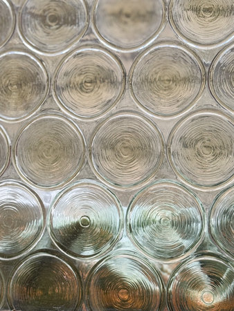 Circular Glass Pattern with Textured Designの写真素材