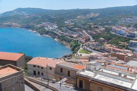 Scenic Coastal Town with Panoramic Views fromの写真素材