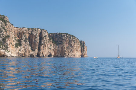 Tall Sea Cliff Coastの写真素材