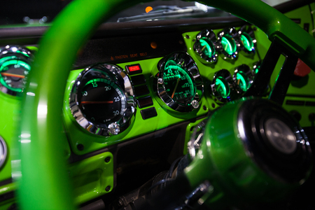Lorry Dashboard/ dashboard of semi truckの写真素材