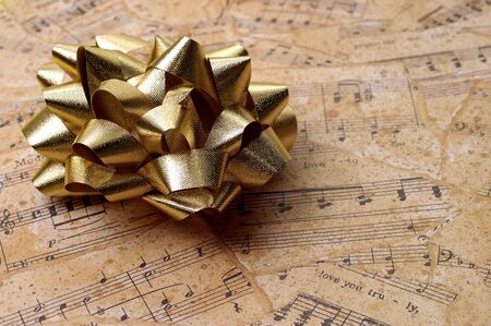 Ribbon and Sheet Musicの写真素材