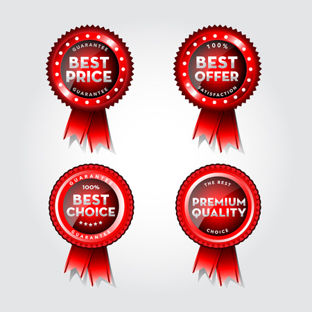 Best price guarantee labels, vector illustrationのイラスト素材