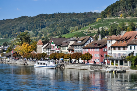 Small town of Stein, Switzerlandのeditorial素材