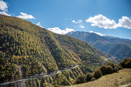 Sichuan Siguniang Mountainの写真素材