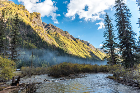 Sichuan Siguniang Mountainの写真素材