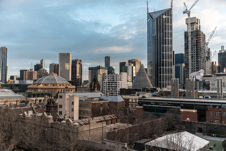 Melbourne urban building sceneryのeditorial素材
