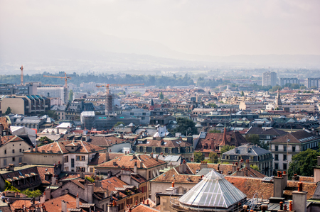 Geneva, Switzerland city sceneryのeditorial素材