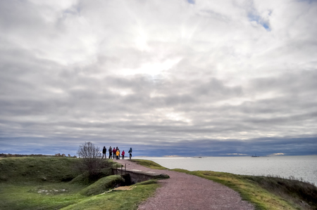 Nordic Finland Finnish Fort sceneryの写真素材