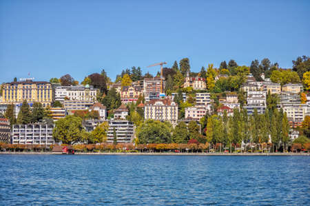 Lake Lucerne, Switzerlandのeditorial素材