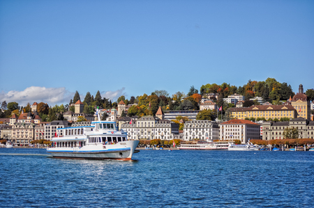 Lake Lucerne, Switzerlandのeditorial素材