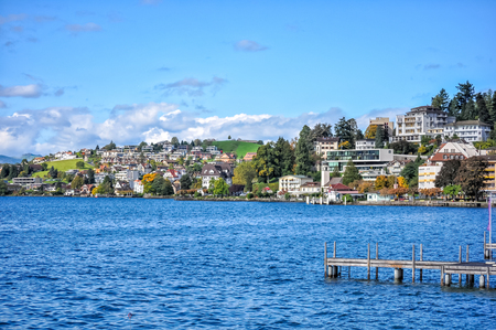 Lake Lucerne, Switzerlandのeditorial素材