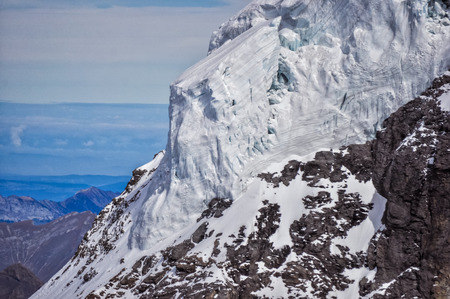 Jungfraujoch scenery in Switzerlandの写真素材