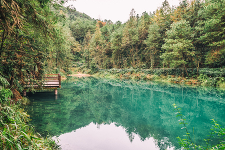 Chongqing Jiufengshan Jiufeng Yaochi sceneryの写真素材