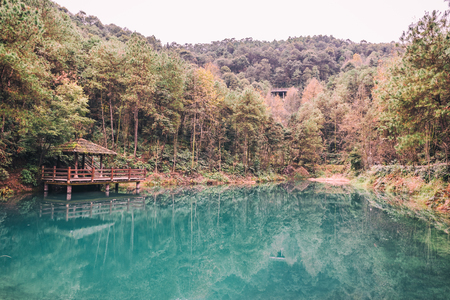 Chongqing Jiufengshan Jiufeng Yaochi sceneryの写真素材