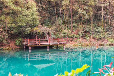 Chongqing Jiufengshan Jiufeng Yaochi sceneryの写真素材