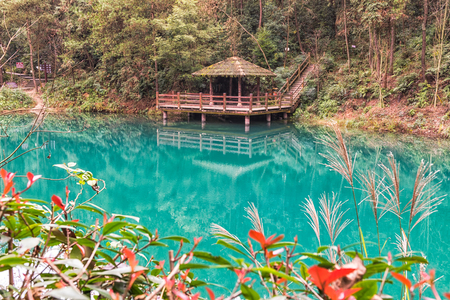 Chongqing Jiufengshan Jiufeng Yaochi sceneryの写真素材