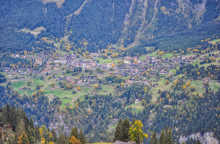 landscape of Mount Pilatusの写真素材