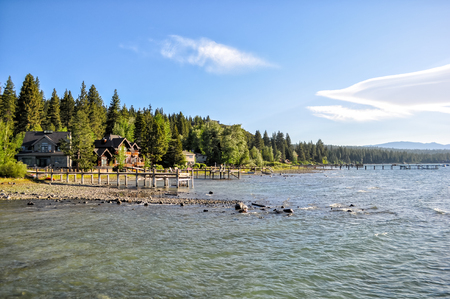 Salt Lake scenery in the United Statesの写真素材