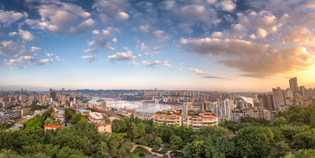 Chongqing city sceneryのeditorial素材
