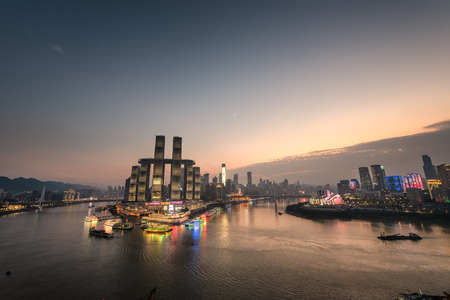 Chongqing urban architecture sceneryのeditorial素材