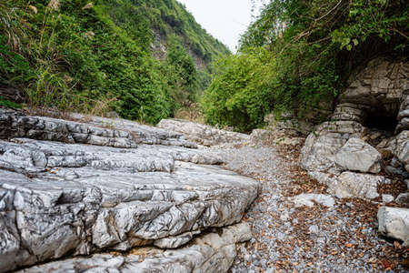 Forest canyon rock natural sceneryの写真素材